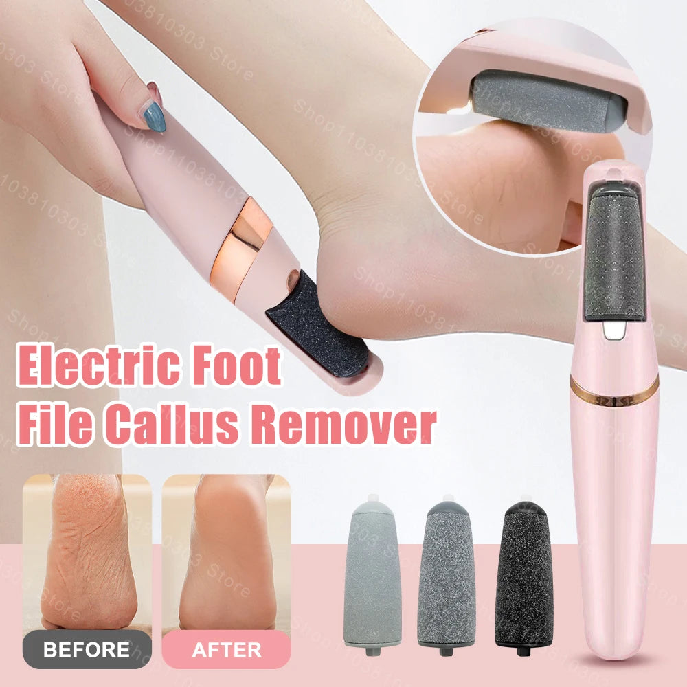 Electric Foot File Callus Remover Rechargeable Foot Pedicure Grinder Tool Dead Skin Removal Calluses Pedicure Cracked Foot Care