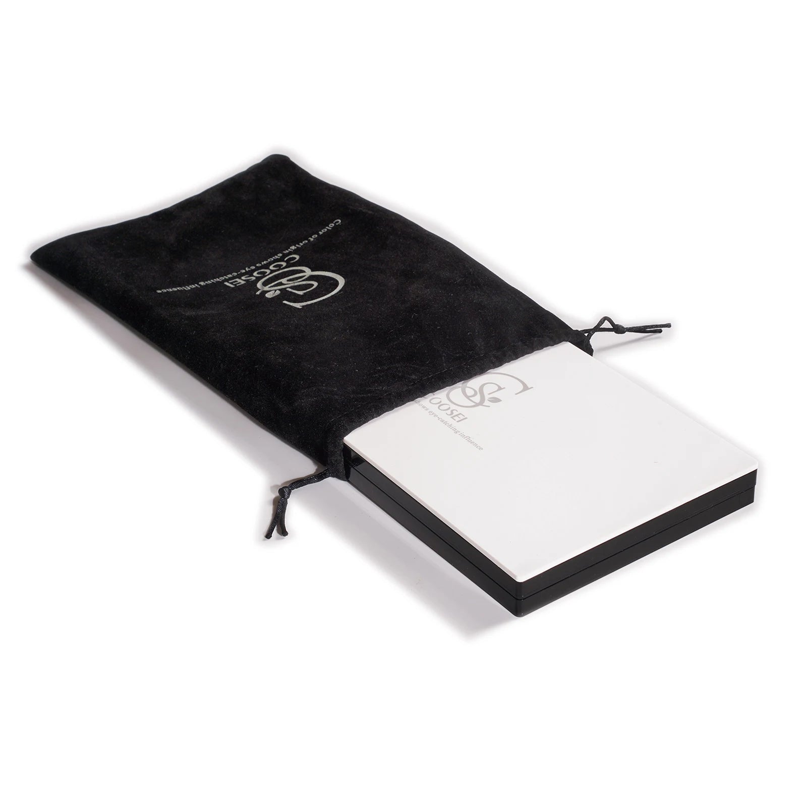 Coosei Brand New EMPTY Magnetic Eyeshadow Palette with Light Mirror DIY Acrylic Waterproof High-Gloss Eye Shadow Makeup Pallet