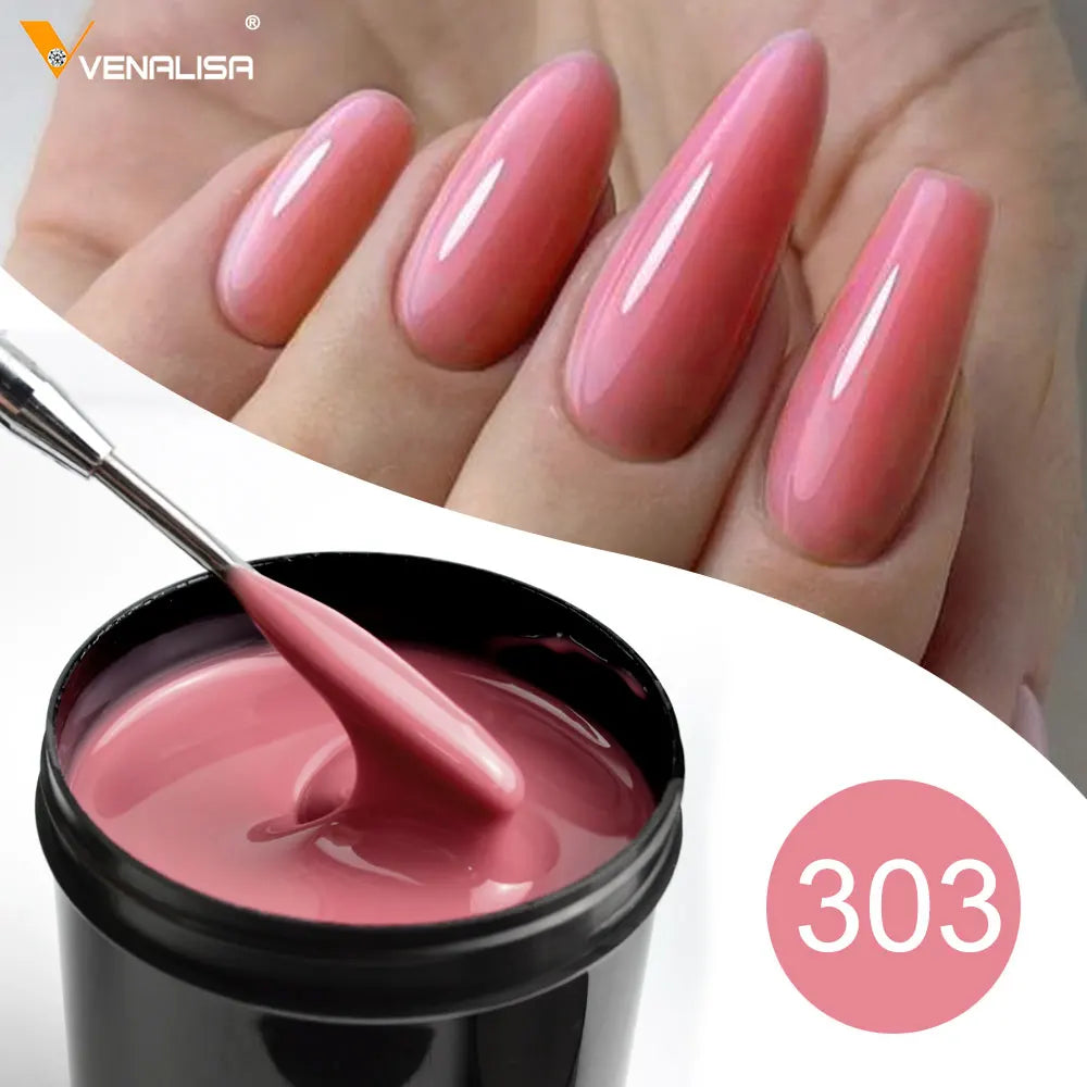 225g Venalisa Camouflage Refillment Gel Soak Off UV LED Builder Extension Jelly Gel Fast Construction Building Nail Gel Polish