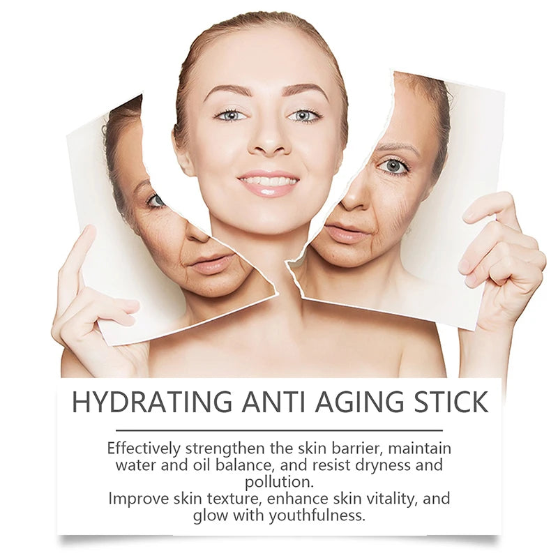 Collagen Wrinkle Removal Multi Bounce Balm Stick New Anti-Aging Firming Lift Brighten Facial Dull Skin Moisturizer Cosmetics