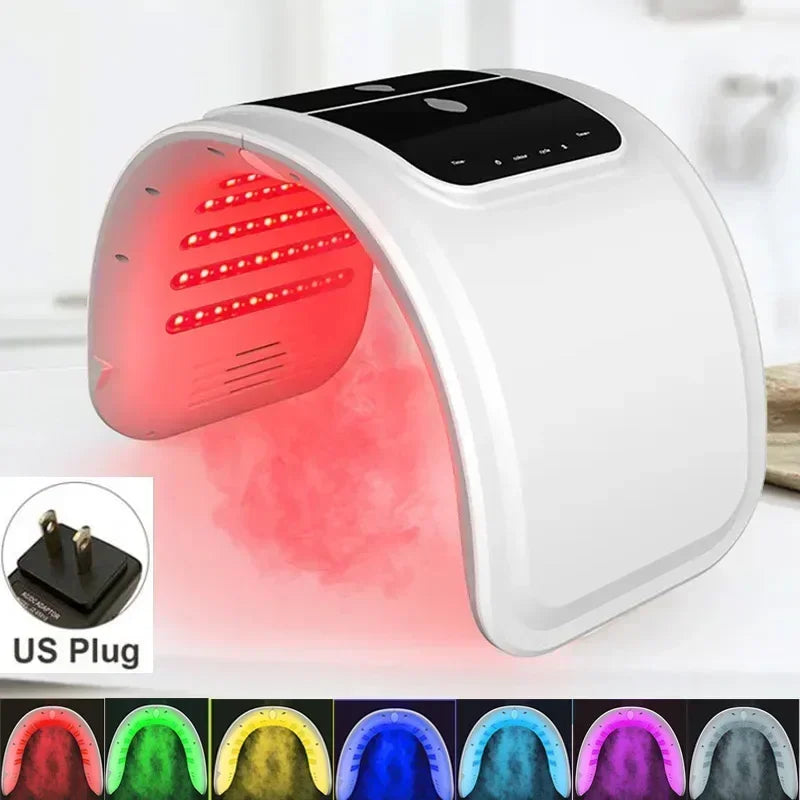 7 Color PDT Led Mask with Facial Spray Light Therapy LED Facial Mask Beauty Facial Rejuvenation Acne Remover Anti Wrinkle