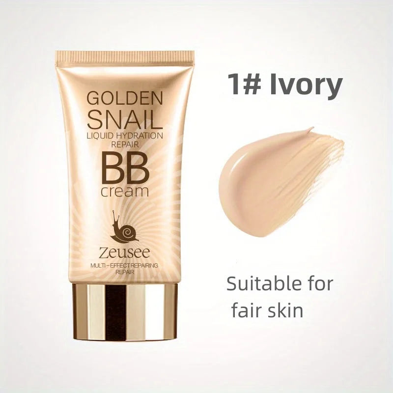 Golden Snail Hyaluronic Acid BB Cream Moisturizing Face Makeup Foundation Medium Coverage for All Skin Tones