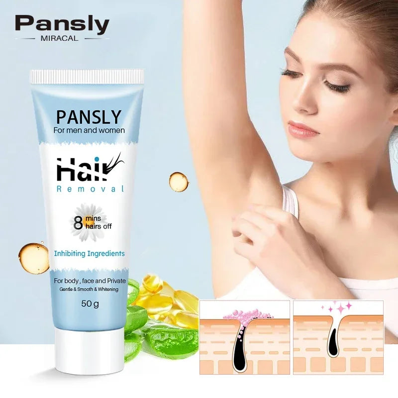PANSLY 8 Mins Painless Hair Removal Spray Powerful Hair Removal Cream