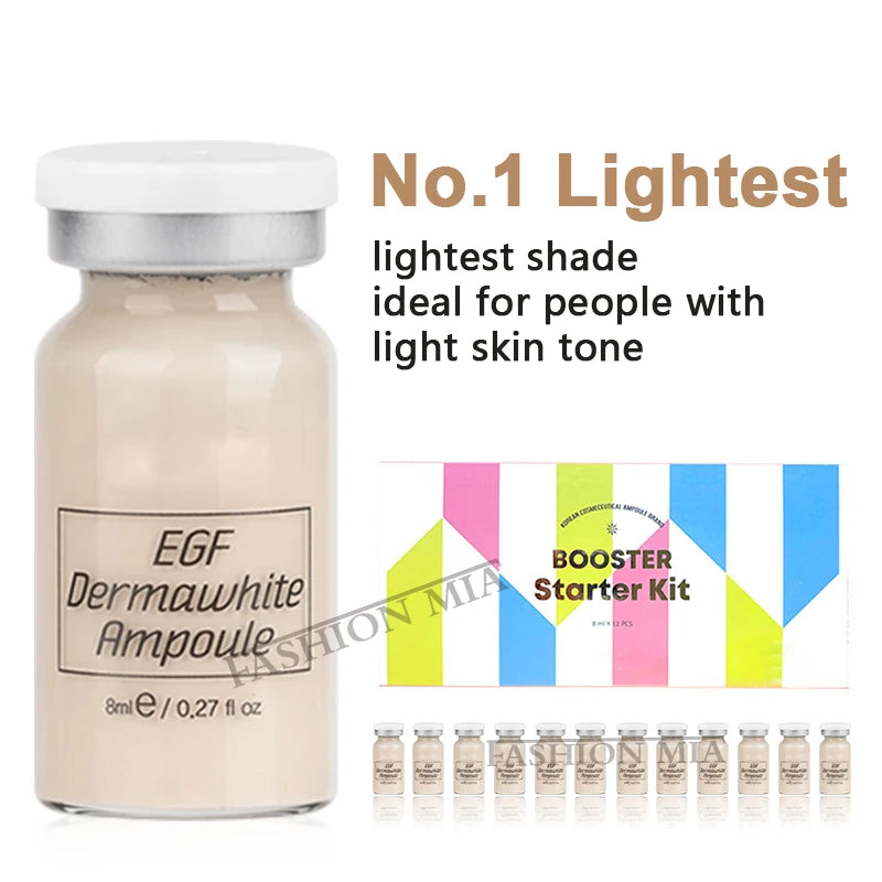 Semi-Permanent BB Cream Glow Ampoule Starter Kit Niacinamide Foundation Liquid Hyaluronic Acid Serum Facial Skin Care Beauty