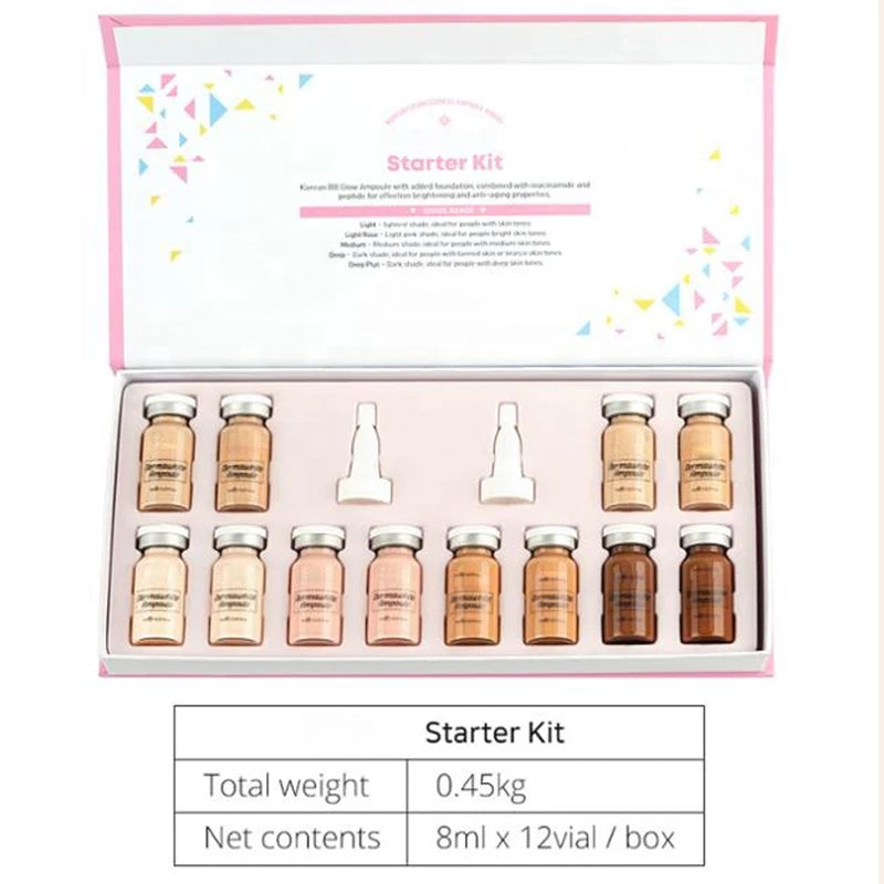 Korea 8ml BB Cream Glow Pigment Starter Kit Long-lasting Foundation Concealer Cream Moisturizing Essence Beauty Skin Care