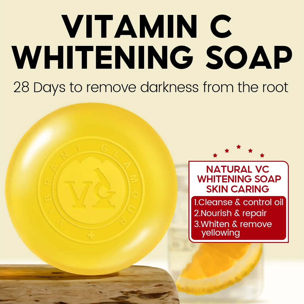 VIBRANT GLAMOUR VC Handmade Soap Cleansing Control Oil Whitening Yellowing Nourishing Repairing Moisturizing Skin Care