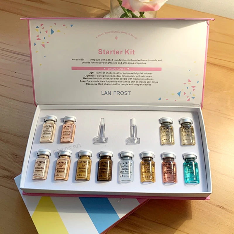 Korea 8ml BB Cream Glow Pigment Starter Kit Long-lasting Foundation Concealer Cream Moisturizing Essence Beauty Skin Care