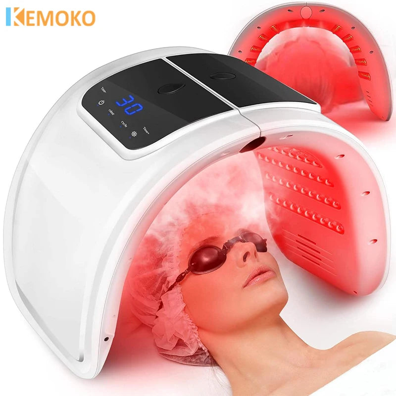 7 Color PDT Led Mask with Facial Spray Light Therapy LED Facial Mask Beauty Facial Rejuvenation Acne Remover Anti Wrinkle