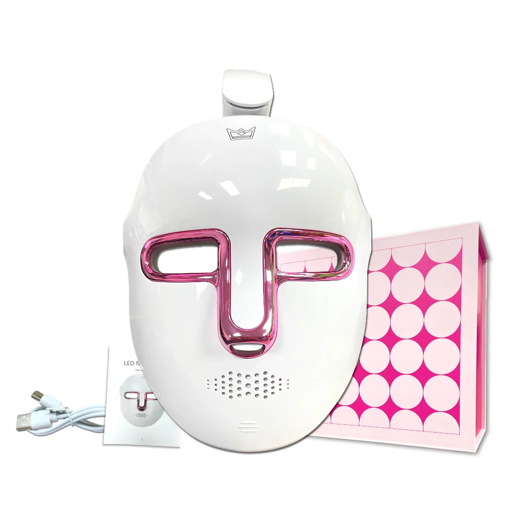 7 Colors LED Face Mask Wireless Red Light Therapy for Skin Tightening Face Care USB Rechargeable Photon Beauty Instrument