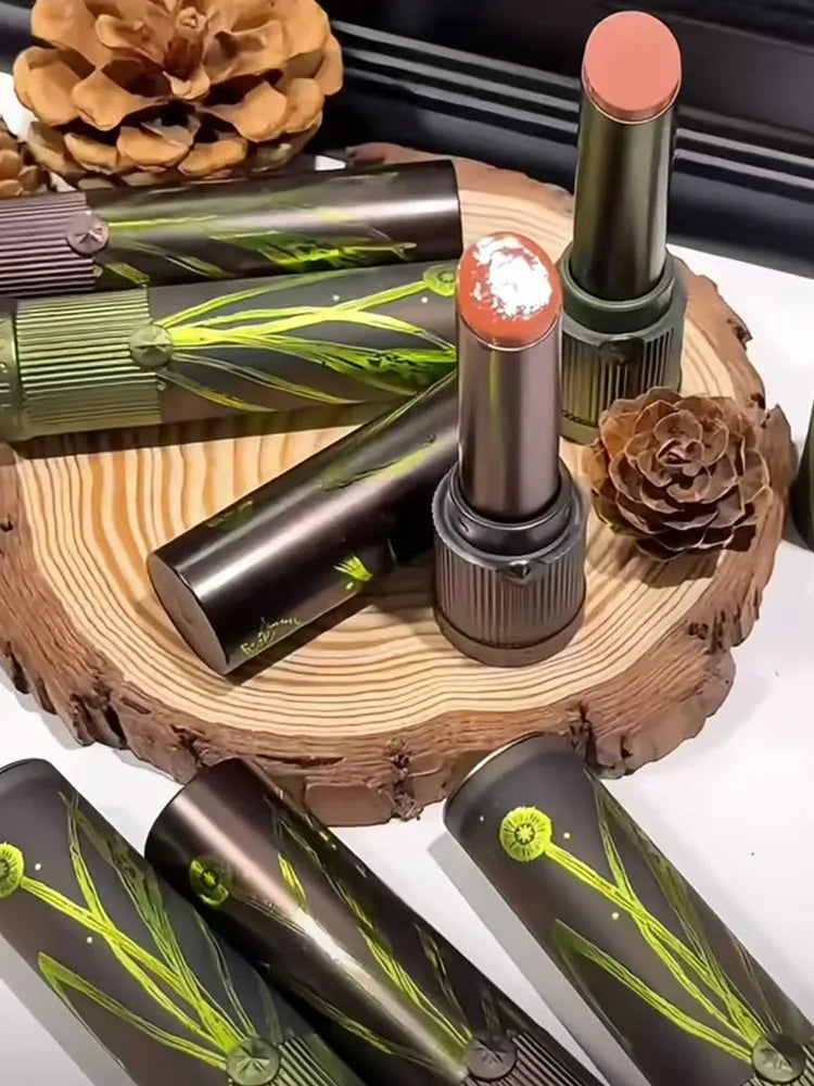 Girlcult Lip Glaze Compendium of Materia Medica Lipgloss Matte Velvet Lip Clay Green Shimmer Mirror Lipstick Lip Mud