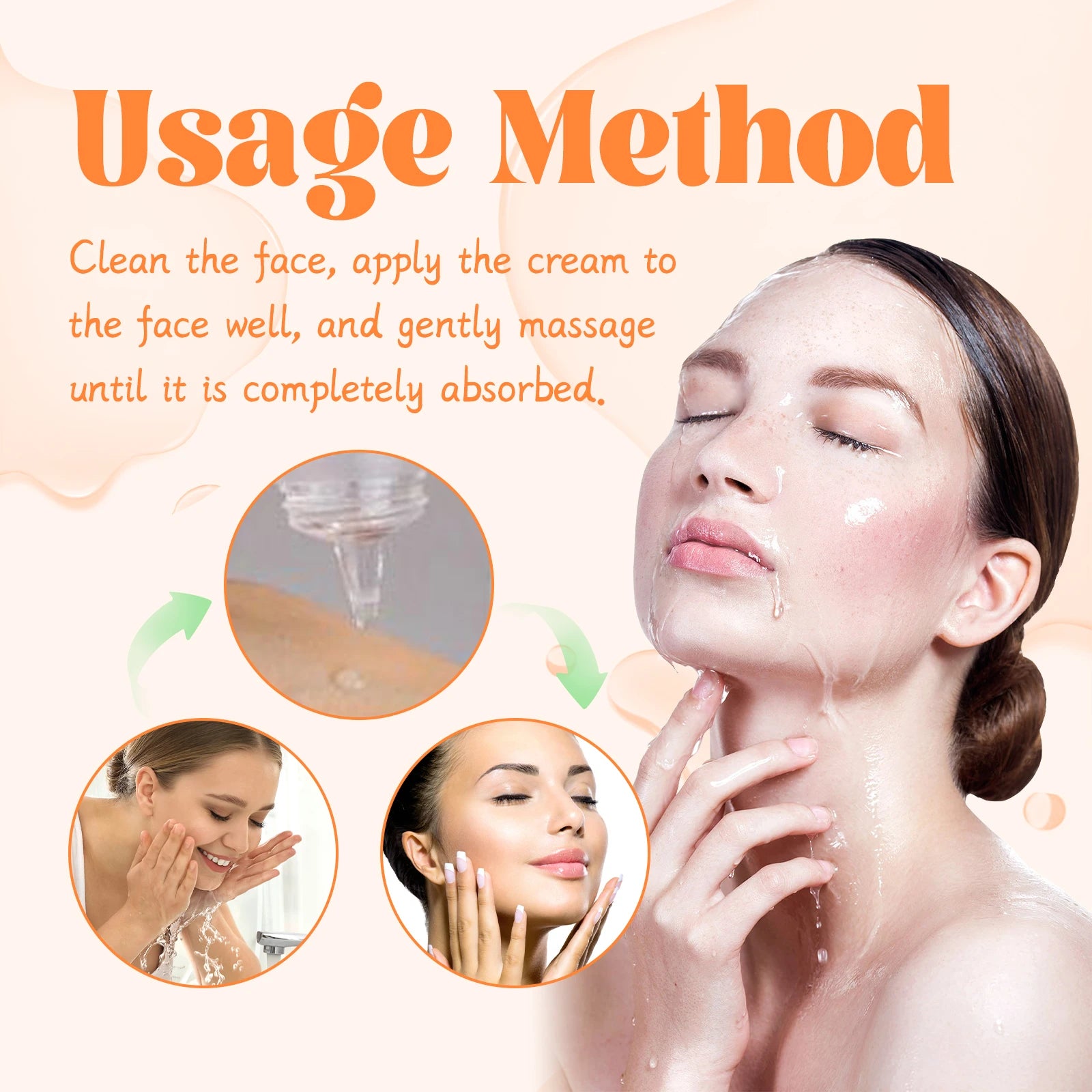 Vitamin C Facial Cream Repairing, Moisturizing  Firming Facial Cream Natural and Additive-free Moisturizing Facial Care Products