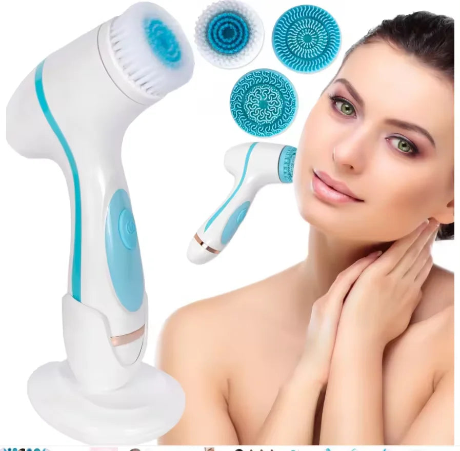 Electric portable Rotary Deep Cleaning 3-in-1 Multi-function waterproof Usb Cleaner Beauty tool Cleanser Brush
