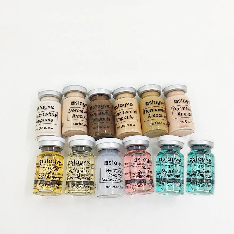 Korea Stayve 8ml BB Cream Glow Ampoule Kit Hyaluronic Moisturizing Foundation Cream For Men and Women Beauty Skin Care