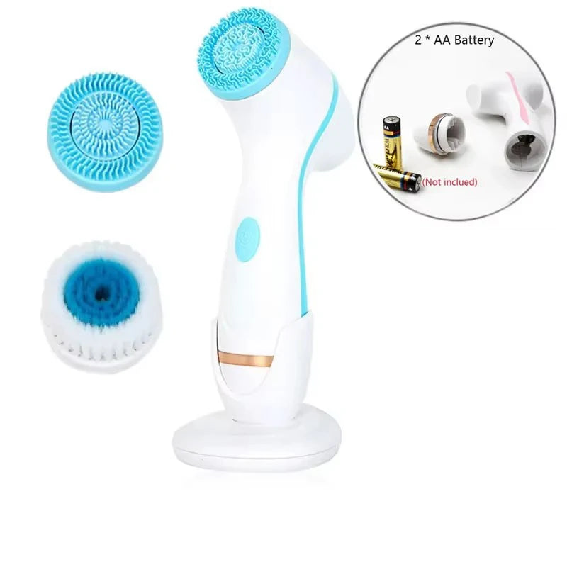Electric Facial Cleaner 5 IN 1 Face Cleansing Brush Wash Machine Spa Skin Care Massager Blackhead Cleaning Facial Cleanser Tools