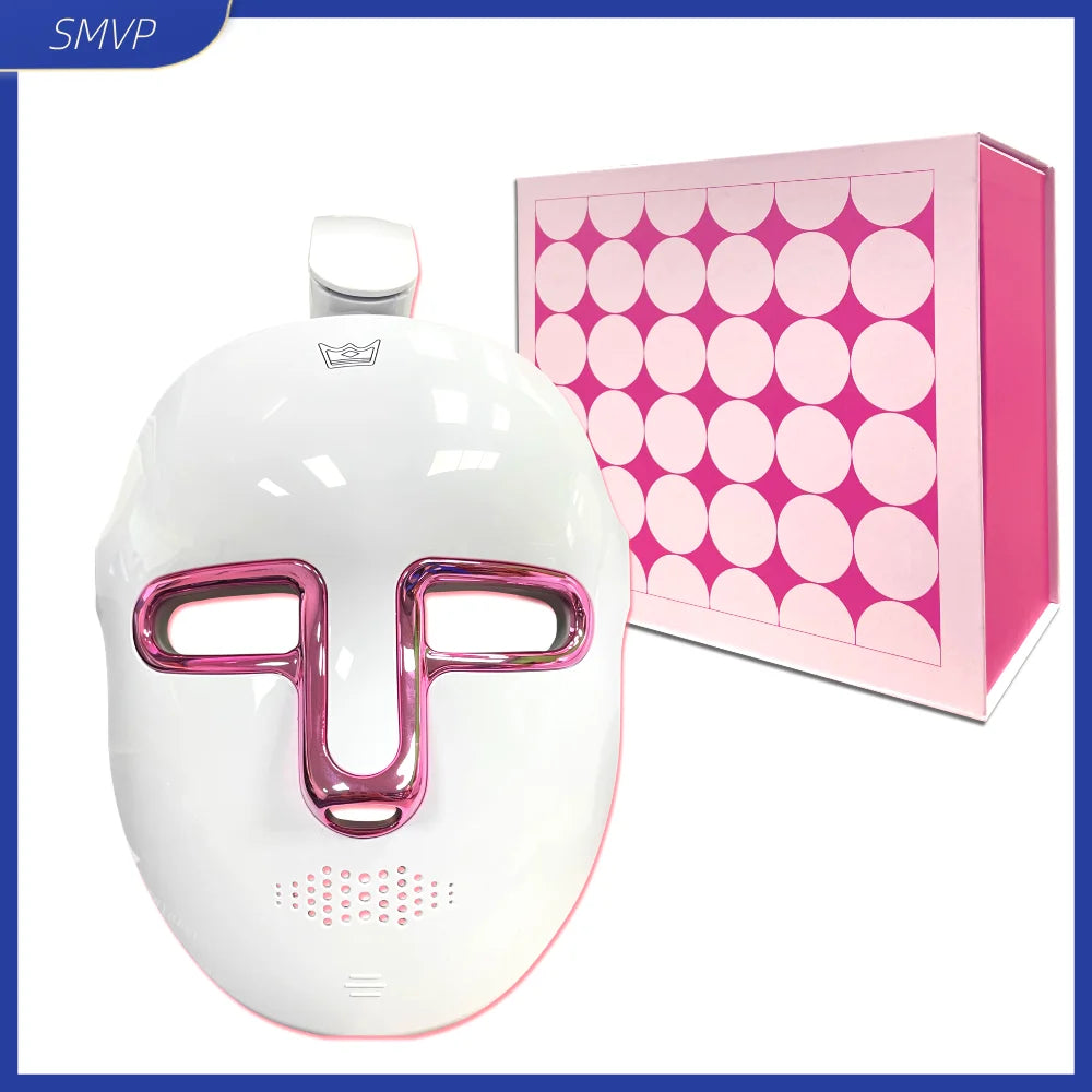 7 Colors LED Face Mask Wireless Red Light Therapy for Skin Tightening Face Care USB Rechargeable Photon Beauty Instrument