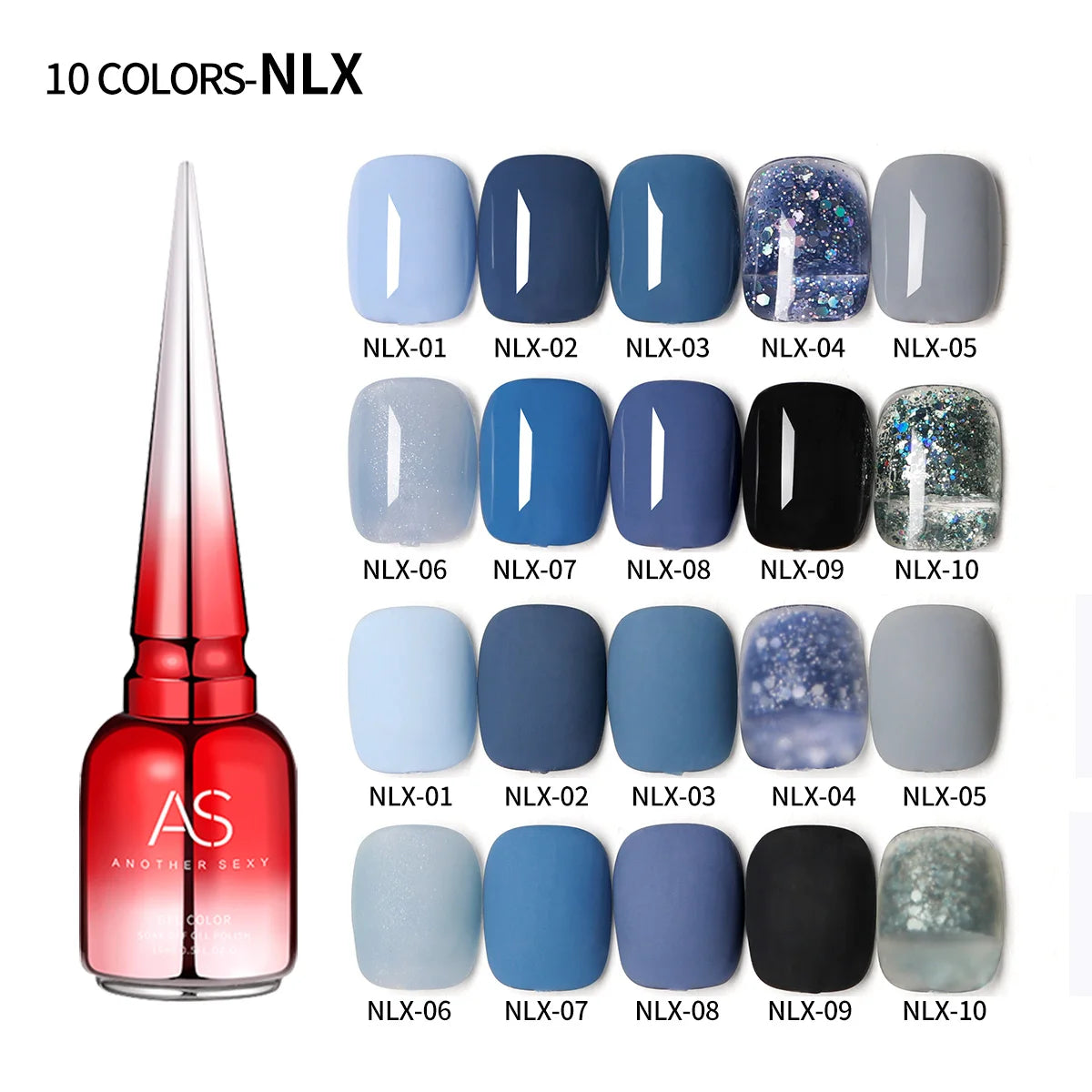 AS Nail Gel Polish Set 210 Colors Choose 10 Pieces Kit Another Sexy Nail Vernis Varnish Gift Uv Gel
