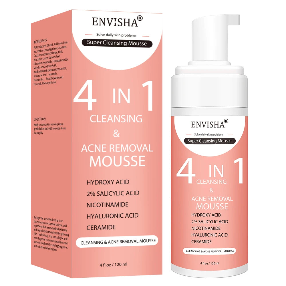 ENVISHA Facial Skin Care Exfoliating Mousse Peeling Gel Deep Remove Cleaning Smooth Moisturizing Cream Whitening Shrinking Pores