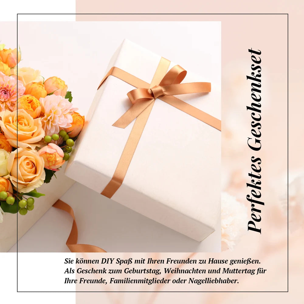 PHOENIXY 55PCS Gel Nail Polish Set with Base Matte Glitter Top Coat Semi Permanent Gel Nail Varnish 7ML Nail Gels Kit Hot Sale