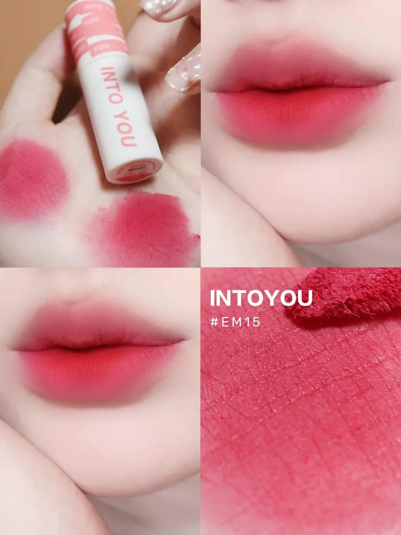 INTO YOU Lip Mud Lip Gloss Velvet Lipstick Lip Glaze Women Makeup Matte Waterproof Long Lasting Red Tint Rare Beauty Cosmetics