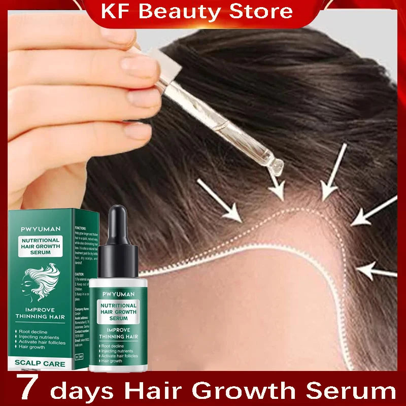 7 Days Ginger Hair Growth Serum Fast Promote Hair Regrowth