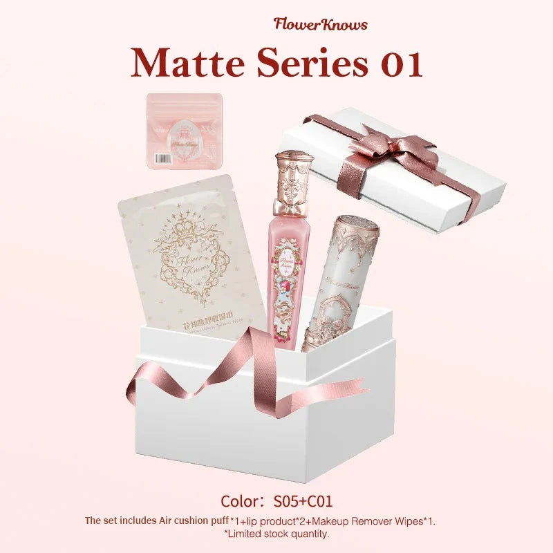 Flower Knows Makeup Kit Lipstick Set Make Up Blush Vitamin Lipgloss Remover Wipes Lip Gloss Wholesale Maquillaje Profesional