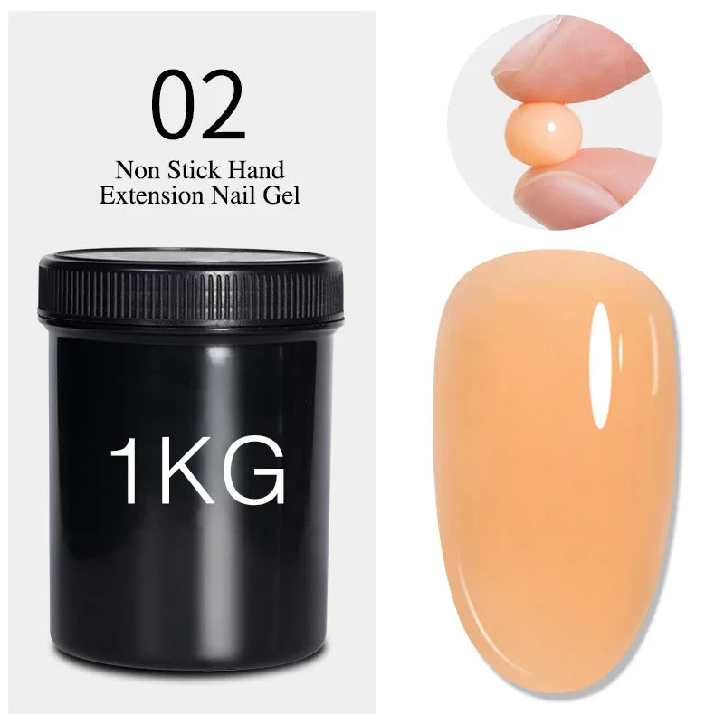 BOZLIN 1KG Super Shinny Top Coat UV Base Gel Polish Matte Top Coat Reinforce Gel Long Lasting Shinning Soak Off Nail Art Varnish