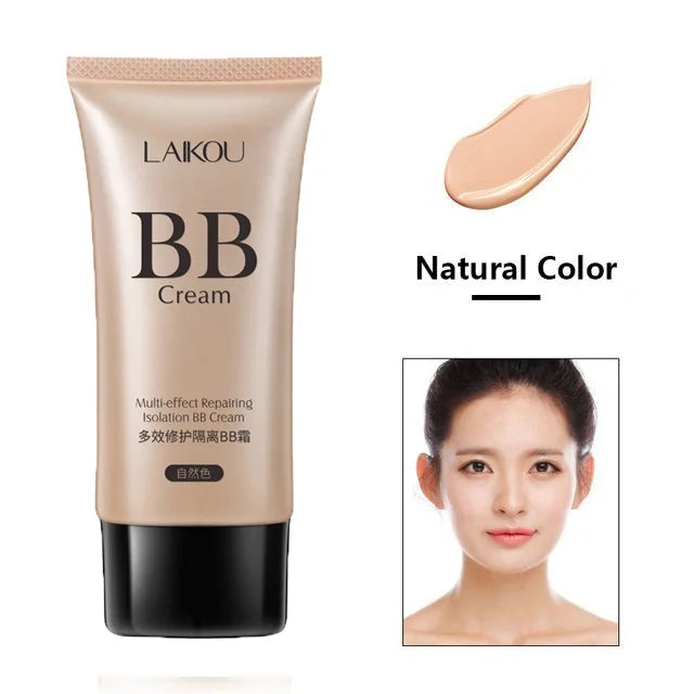 LAIKOU BB Cream Concealer Foundation Make Up Natural Dark Makeup Cosmetics Light Moisturizing Multi Sulution Blemish Balm Cream