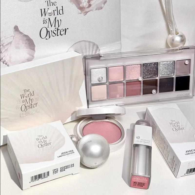 Joocyee Makeup Kit Bag Full Professional Eye Shadow Powder Blusher Lipstick Oyster Heart Limited Makeup Set Box For Girlfriend