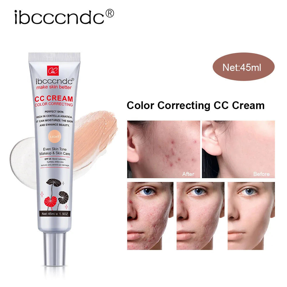 Cc Cream Centella Korea Female Makeup for Face Moisture Cosmetics Concealer Full Coverage Base Foundation