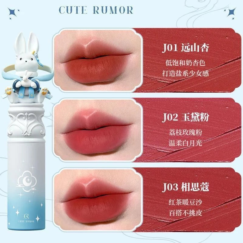 Cute Rumor Korean Matte Lipstick Makeup Soft Matte Lip Stick 24 Hours Waterproof Set