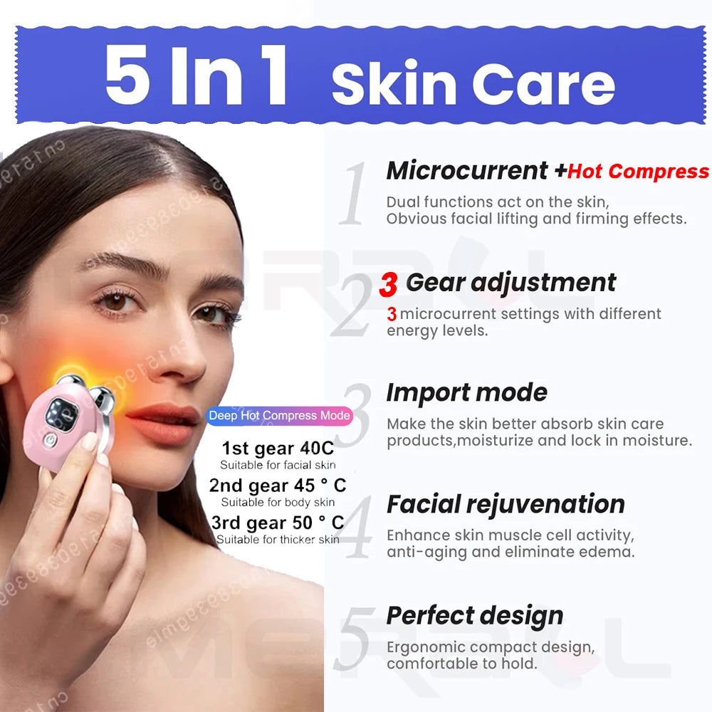 Face Lifting Device EMS Face Massager Skin Tightening