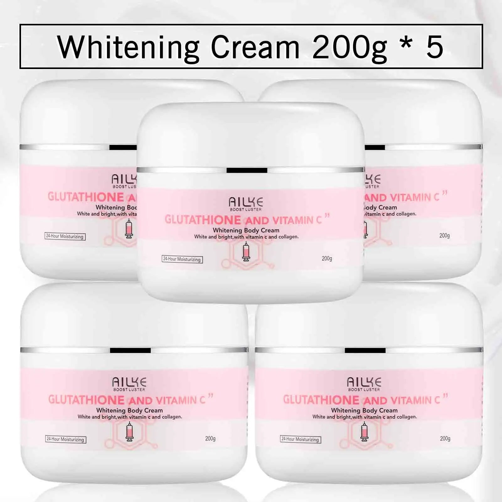 AILKE Whitening Black Spots Corrector, Body Skin Care Lotion, With Glutathion, Shea Butter, Collagen, Moisturizing Body Cream