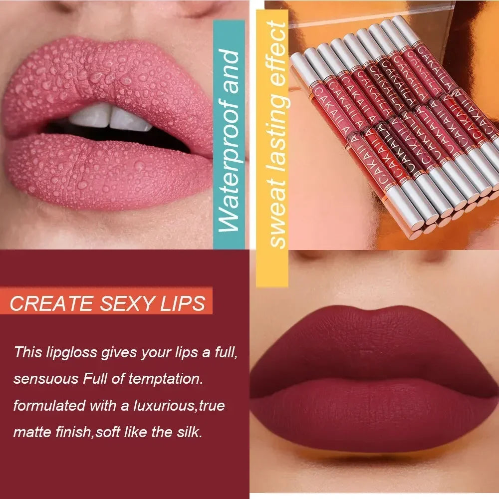 6-12 PCS Lipstick Set Make-up for women Waterproof Long lasting Cosmetics Korean makeup Matte lipstick