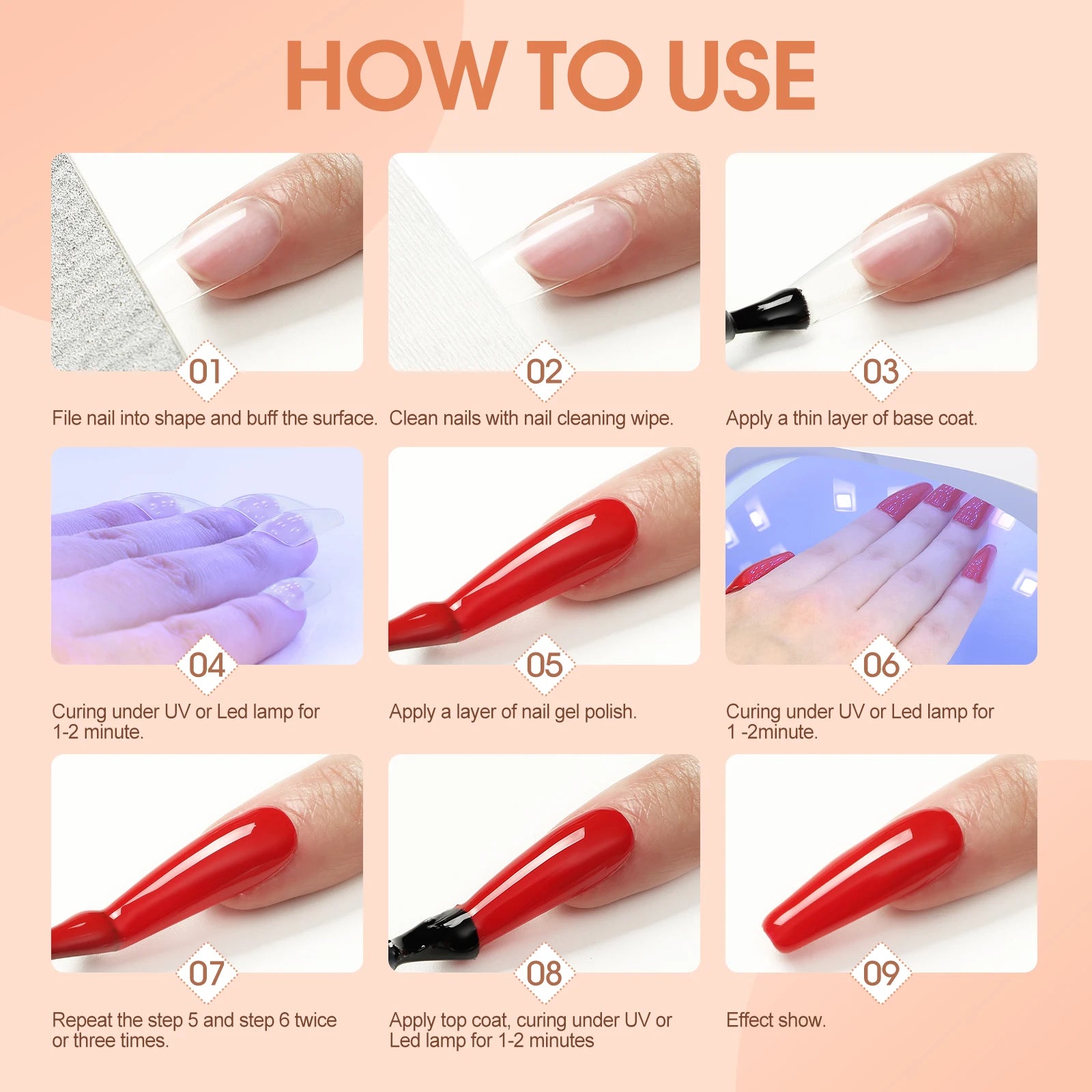 COSCELIA 35 Colors Gel Nail Polish Set with Base Coat Matte Glitter Top Coat Kit Semi Permanent Gel Polish Nail Art Manicure Kit