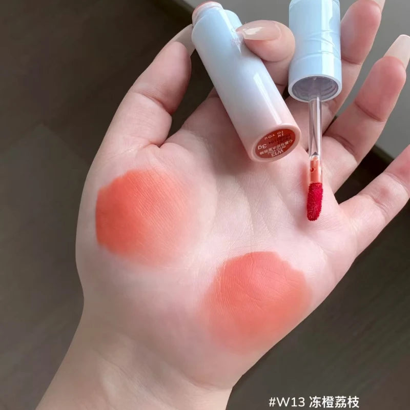 INTO YOU Lipstick Appears White Lightweight  Not Easy To Stick To Cups Matte Long-lasting Waterproof Natural Beauty Makeup