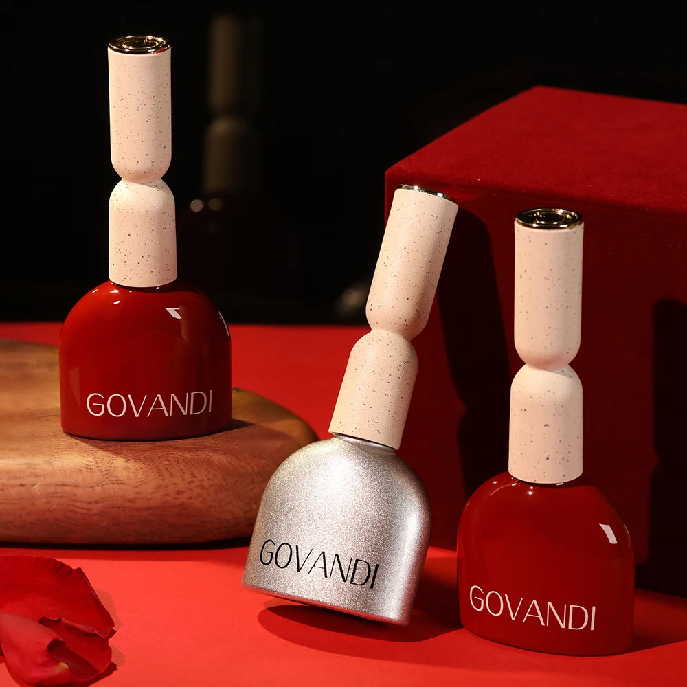 High-end Red 6pcs Hybrid Gel Polish Set MaCat Eyenicure Supplies Semi Permanent Nail Art 15ML LED UV Cat Eye Gel Nail Varnishes