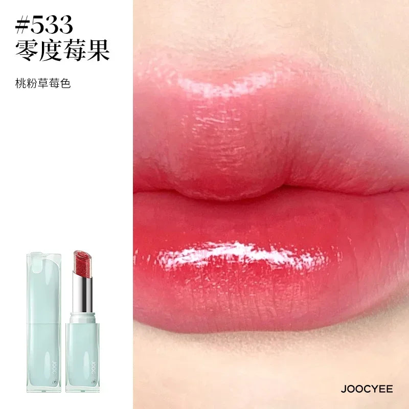 Joocyee Sandwiching Jelly Lipstick Lip Gloss Lovely Love Peaches Moisturizing Lip Glaze Women's Makeup Rare Beauty Cosmetics