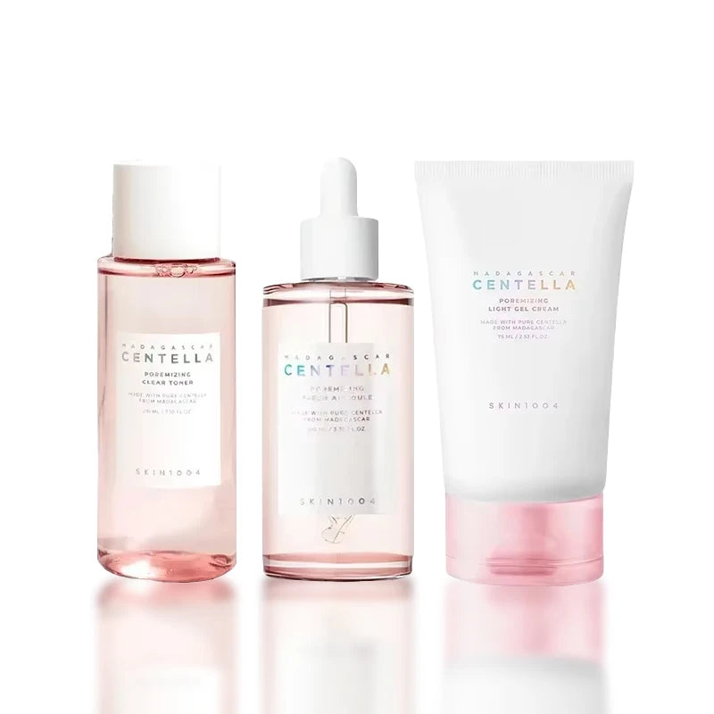 Centella Pink Salt Fresh Ampoule Toner Facial Serum cleanser And Moisturiser Cream Skincare Original Products Full Set