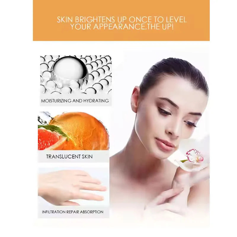 VC Facial Skin Care Set Cleanser Essence Moisturizing Cream Tender Skin Lotion Brightening Skin Tone