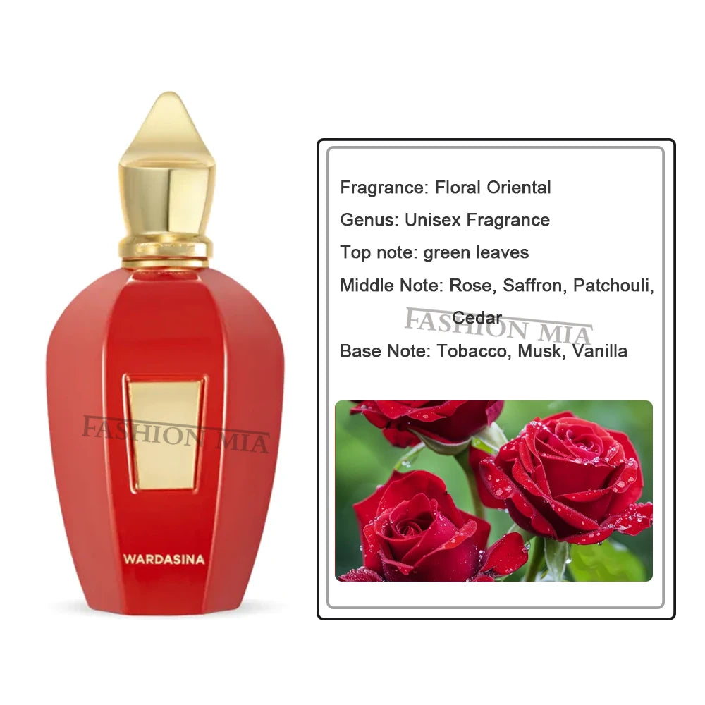 100ml Brand Pure Grass Opera Men Perfume Women Exotic Rose Soprano Long Lasting Floral Eau de Toilette Pheromone Fragrance