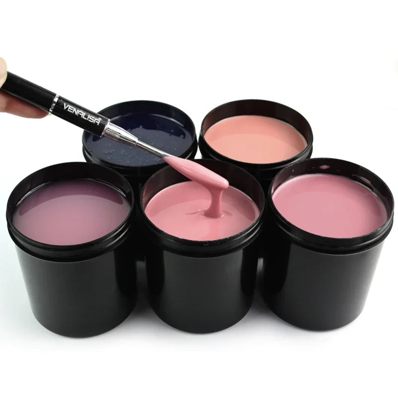 225g Venalisa Camouflage Soak Off UV LED Clear Color Builder Extension Nail Gel Jelly Gel Quick Building Nail Gel Polish