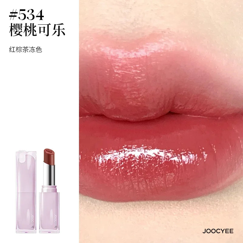 Joocyee Sandwiching Jelly Lipstick Lip Gloss Lovely Love Peaches Moisturizing Lip Glaze Women's Makeup Rare Beauty Cosmetics