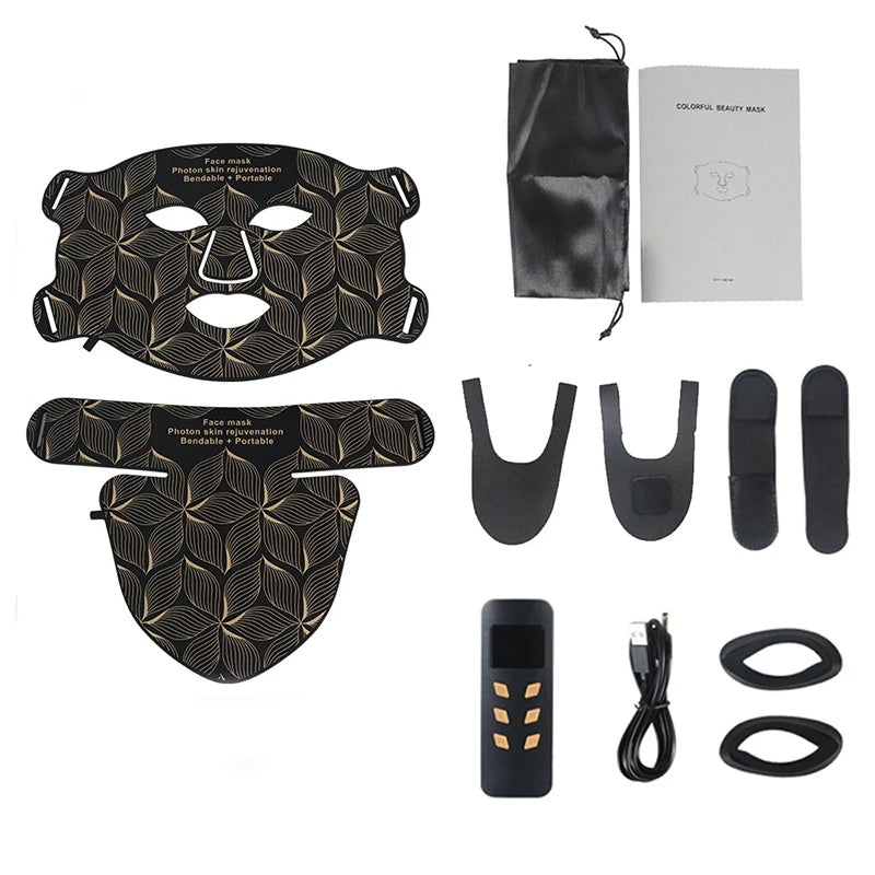 Ubilli Silicone Led Face Mask 8 Colors Red Light Therapy Infrared Flexible Soft Mask Led Therapy Anti Aging Advanced Photon Mask