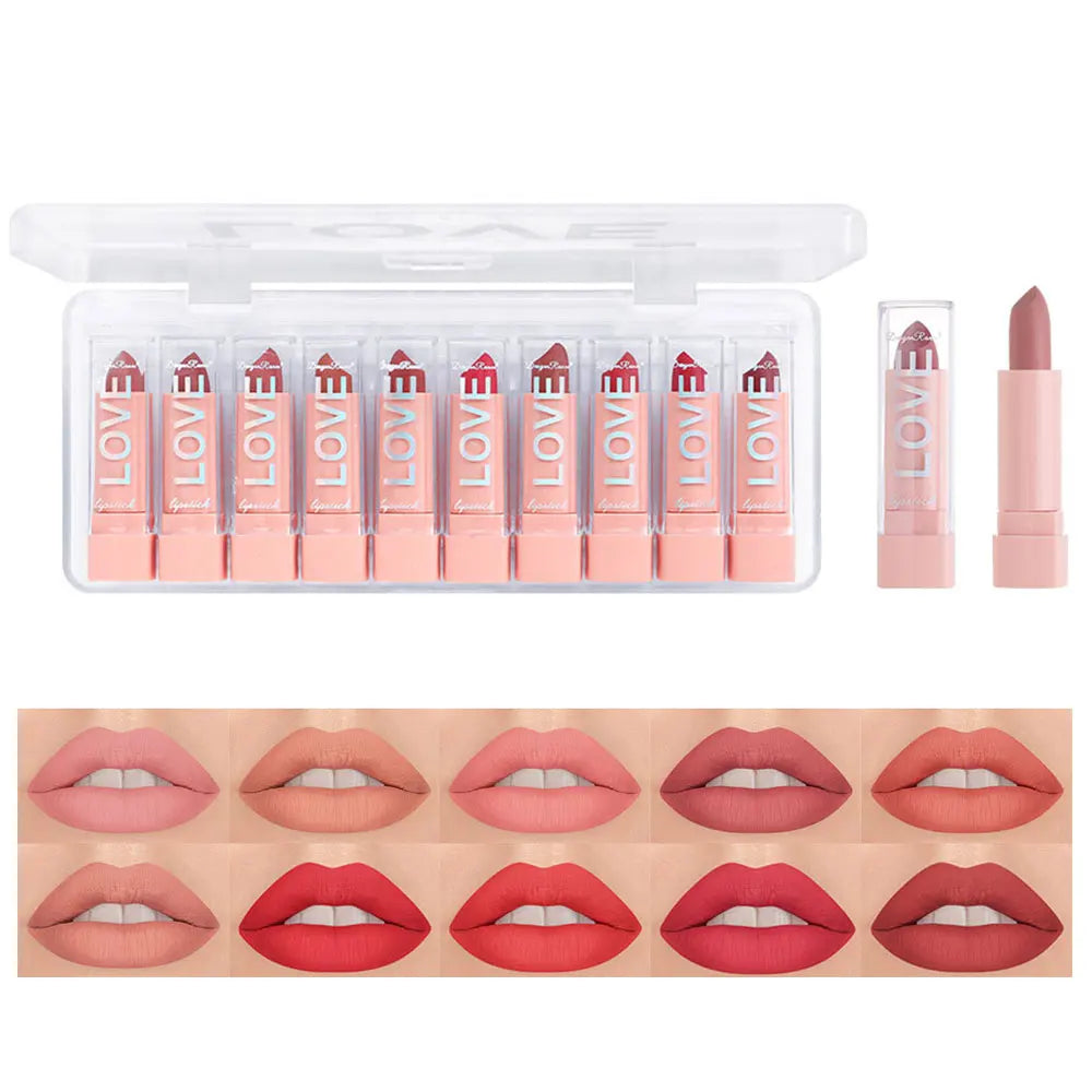 6-12 PCS Lipstick Set Make-up for women Waterproof Long lasting Cosmetics Korean makeup Matte lipstick
