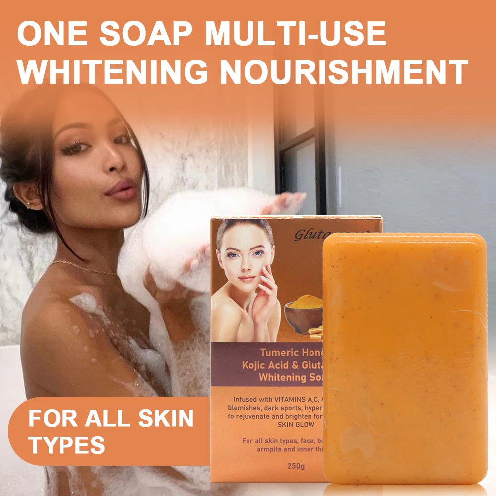 Gluta Coco Tumeric Honey Face Whitening Cleansing Soap