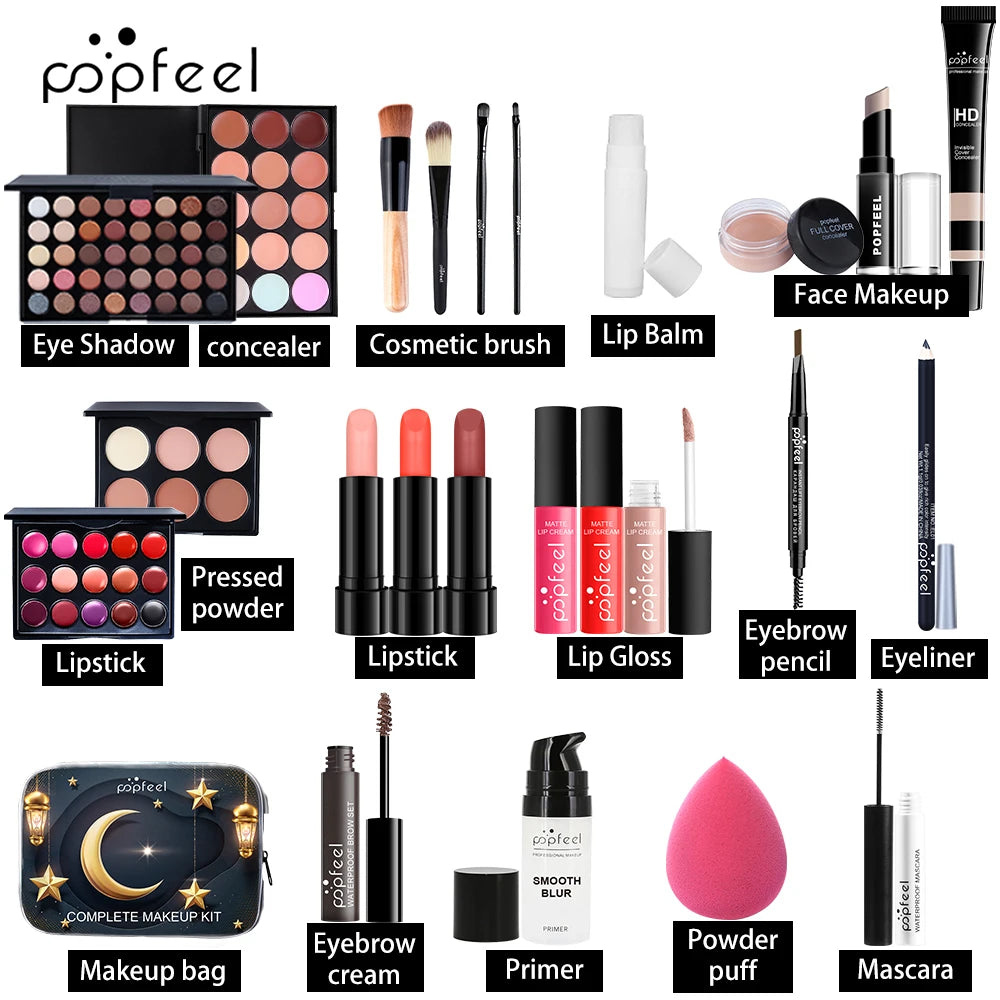 POPFEEL Festival Makeup Set for Girls and Women