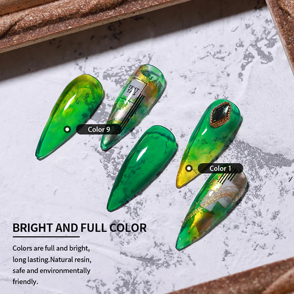 Vendeeni 9 Colors/Set Jelly Transparent Gel Nail Polish Crystal Glass UV Soak Off Gel Varnish Long Lasting Nail Art Gel Lacquer