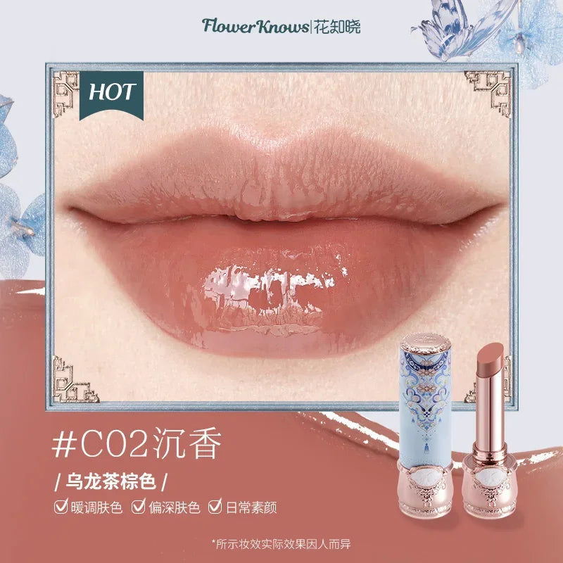 Flower Knows Butterfly Cloud Collar Collection Glossy Lipstick Makeup Lasting Lip Gloss High Pigment Makeup Flowerknows Lip Balm