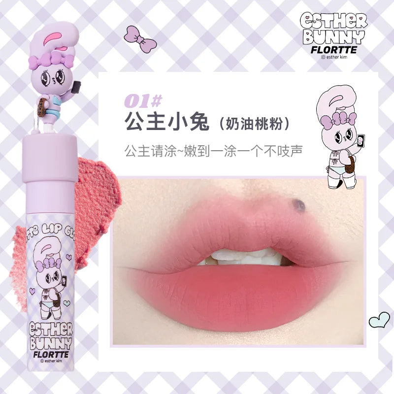 FLORTTE/MIKKO Co Branded Lipstick Milk Cake Lip Cream Soft Lip Mud Lip Glaze Tint Matte Velvet Lipsticks Beauty Korean Cosmetics
