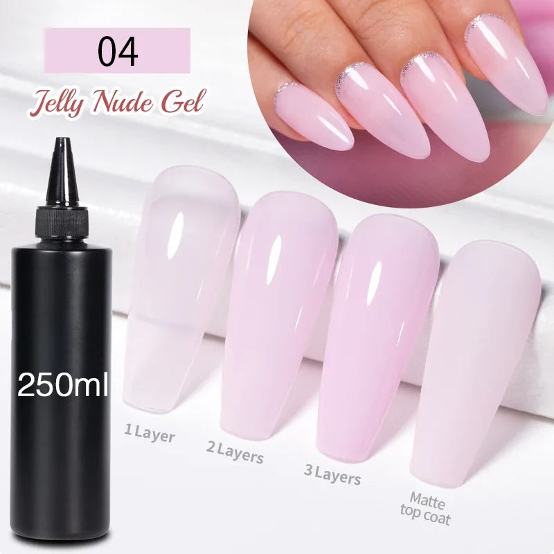 BOZLIN 1KG Super Shinny Top Coat UV Base Gel Polish Matte Top Coat Reinforce Gel Long Lasting Shinning Soak Off Nail Art Varnish